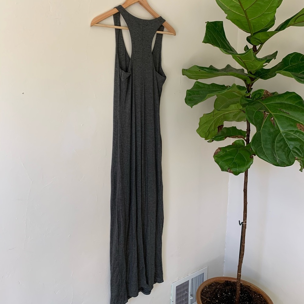 Racerback long gray dress size medium